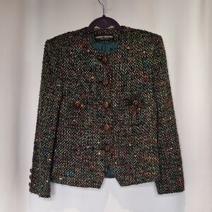 Herbert Grossman Vintage Colorful Tweed Blazer